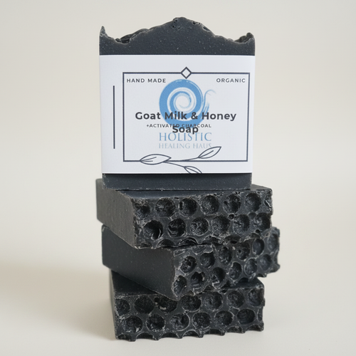 Activated Charcoal Goat Milk & Honey Soap - Polished